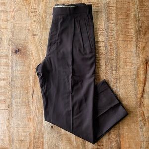 Chocolate Brown Pleated Dress Pants